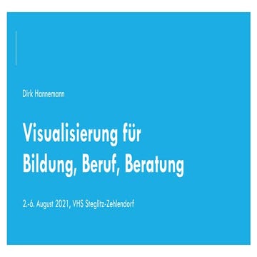 Visualisierung für Bildung, Beruf, Beratung