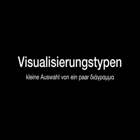 Visualisierungstypen