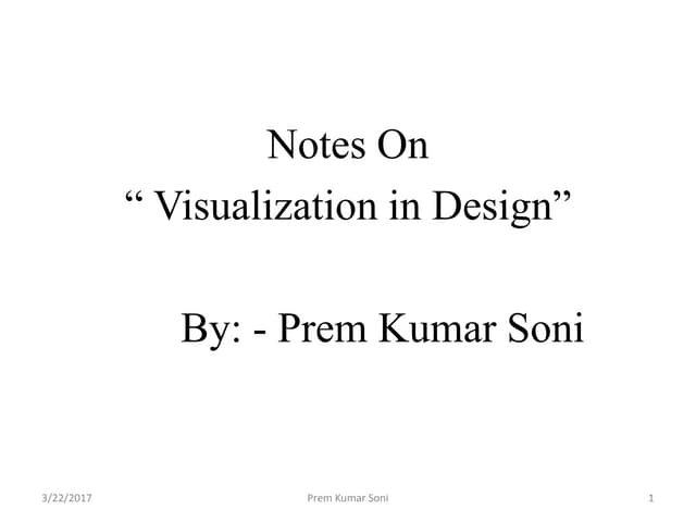 Visualization in design