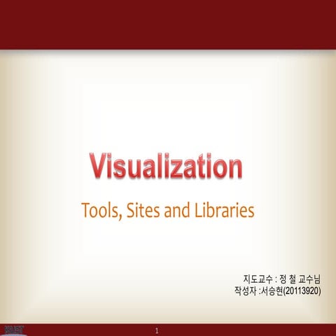 Visualization library and tools | PDF