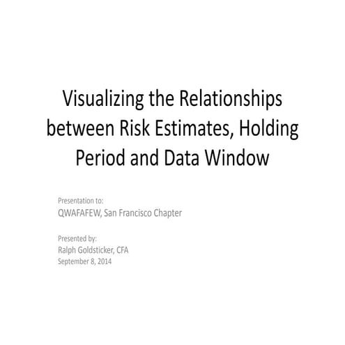 Visualizing the Effects of Holding Period and Data Window on Calculations of ...