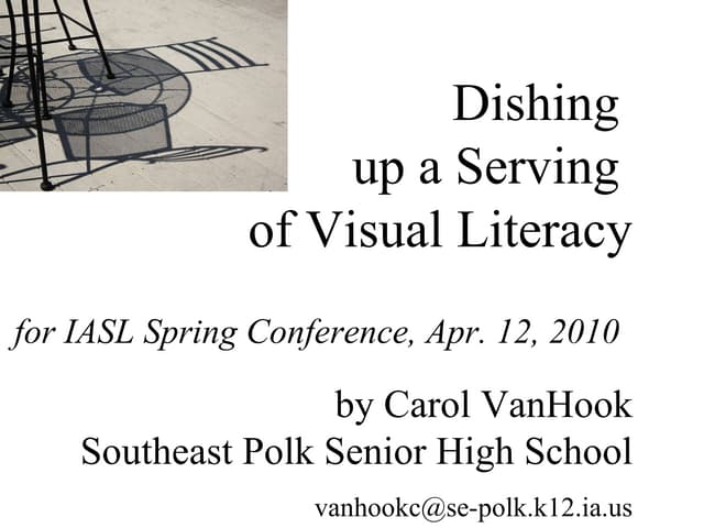 Visual Literacy Slides