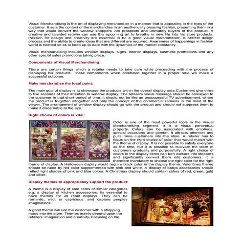 Visual merchandising