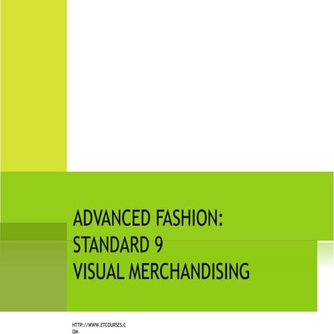 Visual merchandising