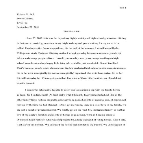 Visual narrative draft #3