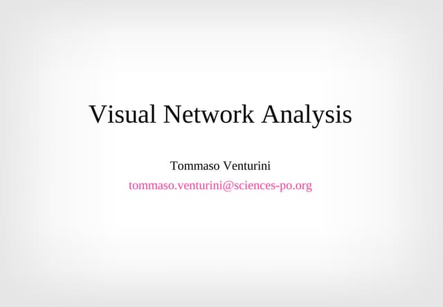 Visual Network Analysis