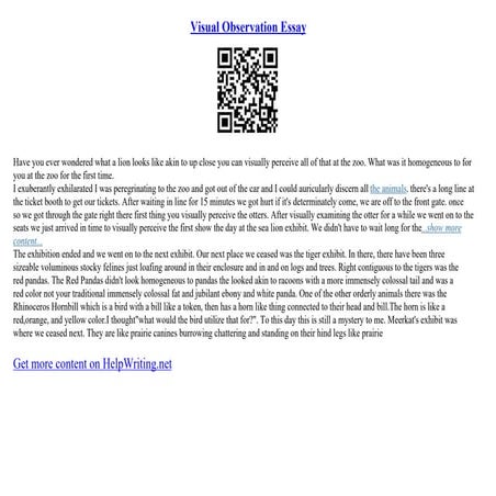Critical Analysis Examples | PDF