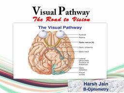 Anatomy of visual pathway and its lesions. | PPT