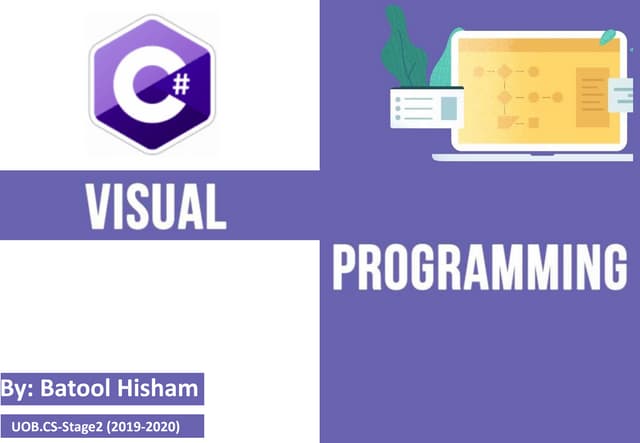 Visual programming in c# part1 | PPT