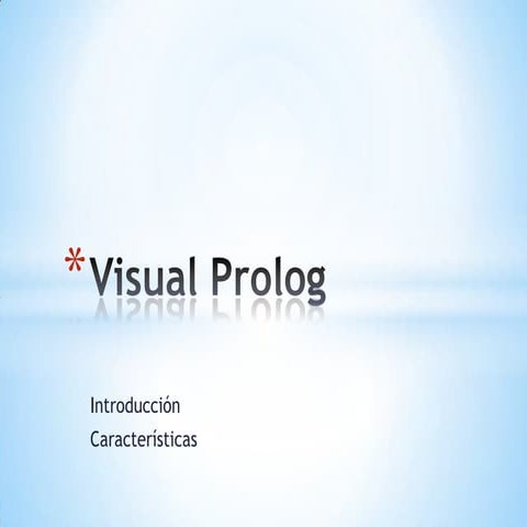 Visual prolog