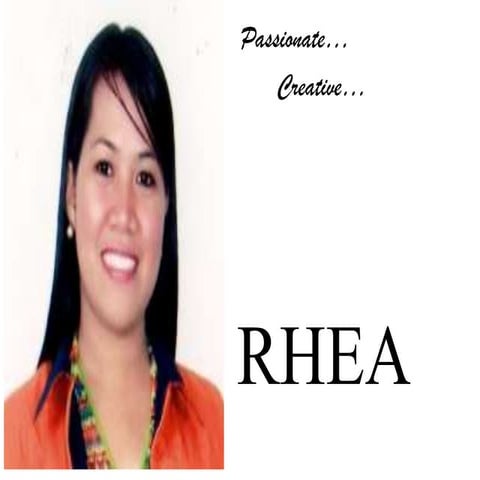 Visual resume   Rhea M. Estandian (2)