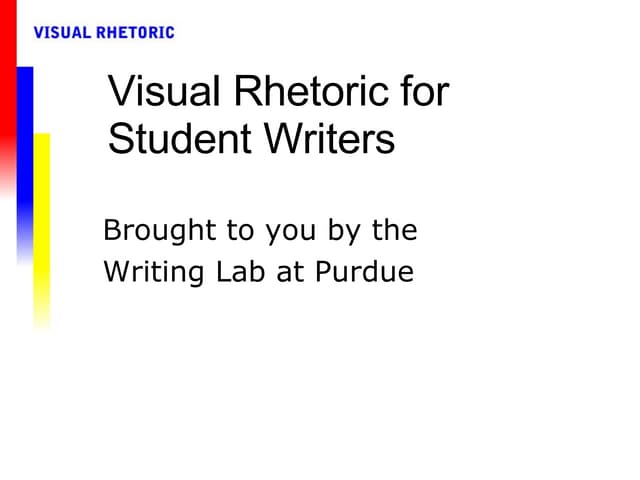 Visual Rhetoric