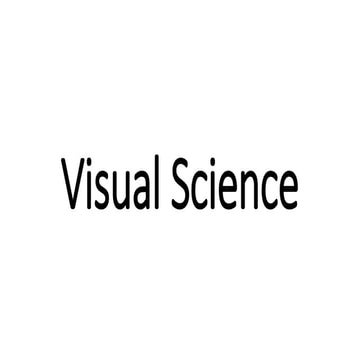 Visual science: All in one
