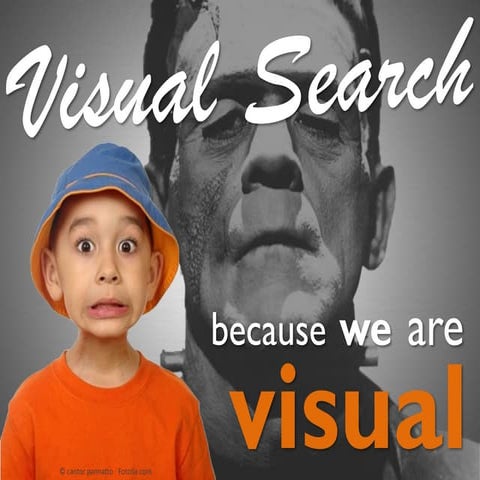 Visual search, because we are visual