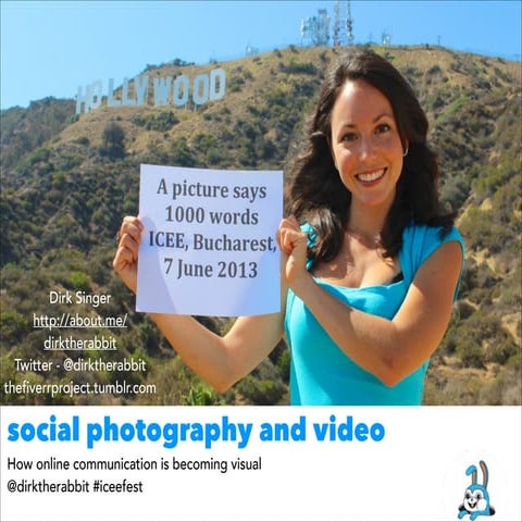 Visual social media, social photography and video by Dirk Singer @ ICEEfest 2013