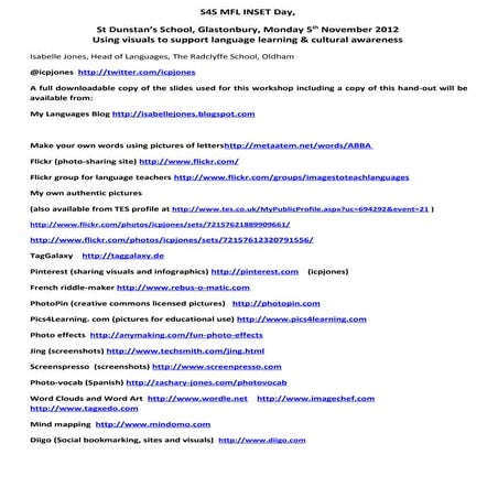 Visuals Somerset handout