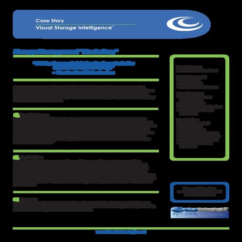 Visual Storage Intelligence™ Case Story Final