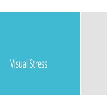 Understanding Visual Stress and Meares-Irlen Syndrome: Symptoms ...