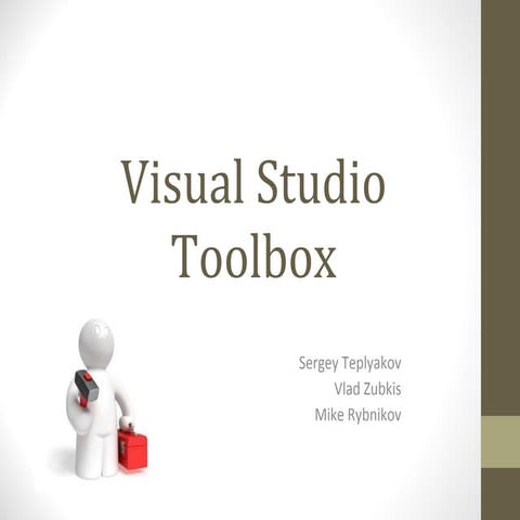 Visual studio toolbox