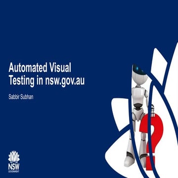 Automated Visual Testing in NSW.Gov.AU