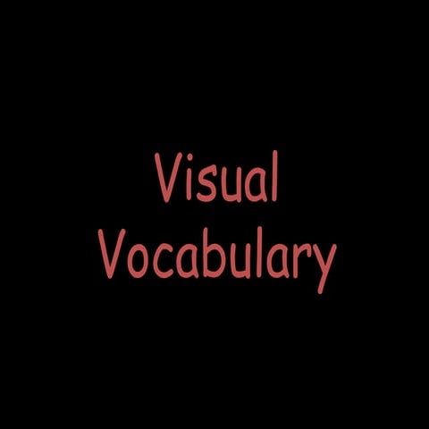 Visual vocabulary