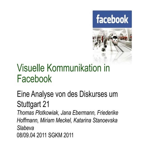 Visuelle Kommunikation in Facebook