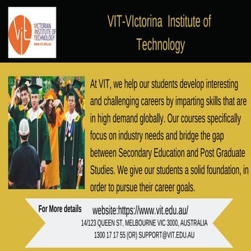 VIT | Victorian Institute Of Technology