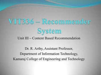 VIT336 – Recommender System - Unit 3.pdf