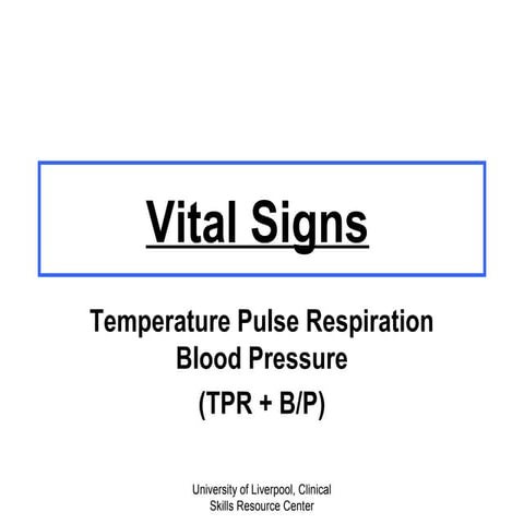 Vital Signs