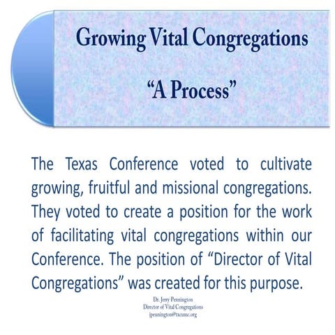 Vital Congregation Initiative