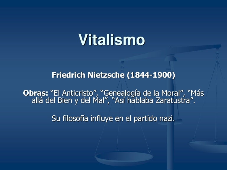 Vitalismo Vitalismo