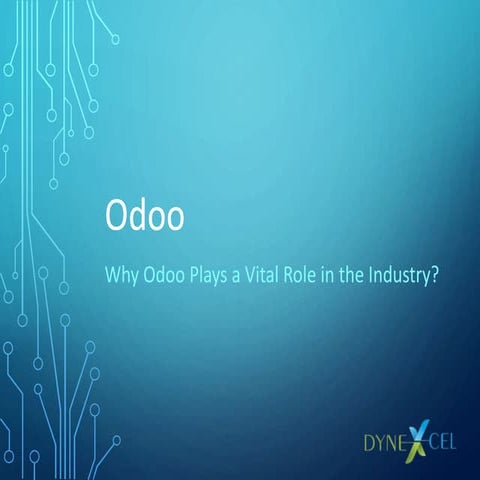 Vital role of odoo In Industry