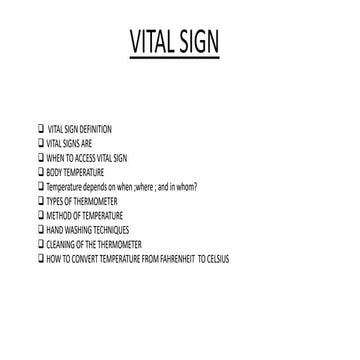 vital signs (TPR) | PPTX