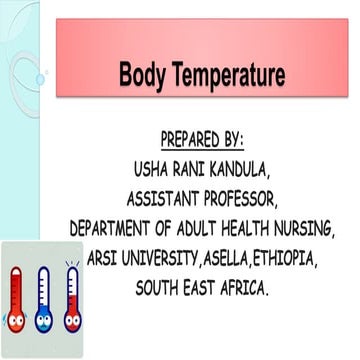 Vital signs - Temperature Monitoring