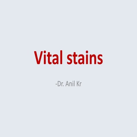 Vital staining ppt notes