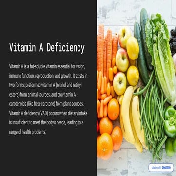 Vitamin-A-Deficiency that help to detect | PDF