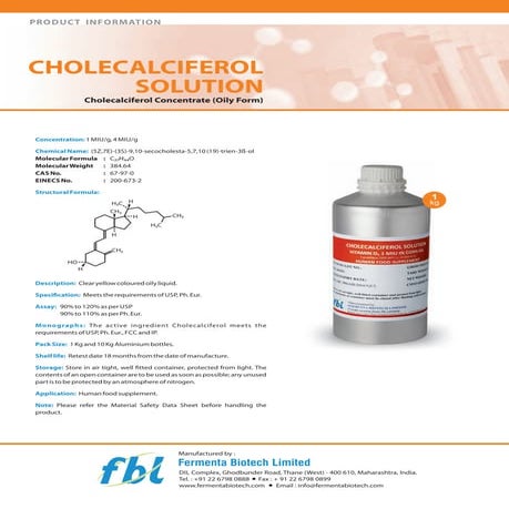 Vitamin d3-cholecalciferol-oil-product-information