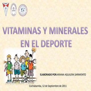 Vitaminas y minerales en el deporte