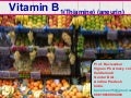 VITAMIN B1 [THIAMINE] MEDICINAL CHEMISTRY BY P. RAVISANKAR [ SOURCE, STRUCTURES  AND CHEMISTRY OF VITAMIN B1, HYSTORY OF VITAMIN B1, SOURCES OF VITAMIN B1, RDA, PHYSIOLOGICAL IMPORTANCE(ROLE) OF VITAMIN B1, SYNTHESIS OF VITAMIN B1, OXIDATION OF THIAMINE T