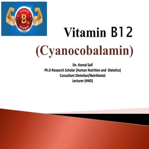 Vitamin B12 human Nutrition and dietetics