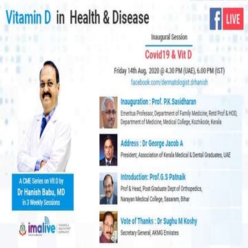 Vitamin D Part 1- Covid19 and Vitamin D