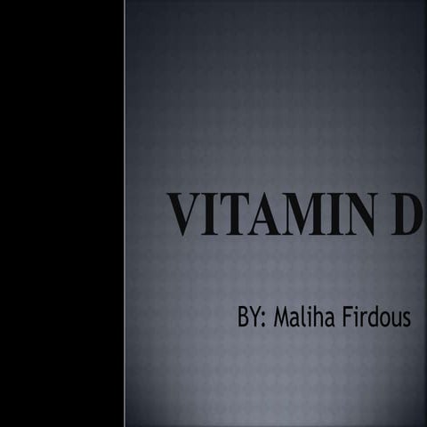 Vitamin d