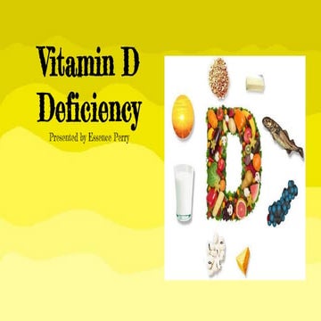 Vitamin D Deficiency Explained 