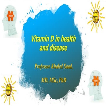 Vitamin d in health and disease august 2020