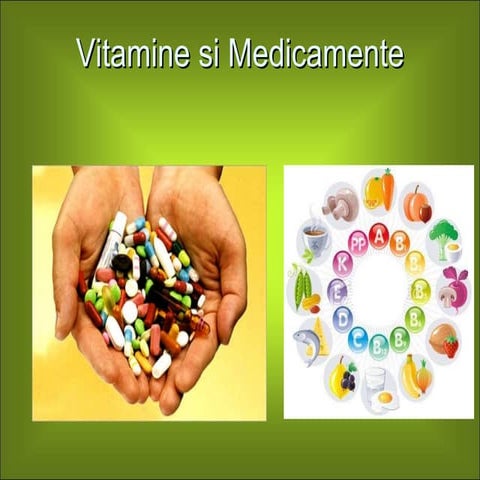 Vitamine & Medicamente Prezentare Powerpoint