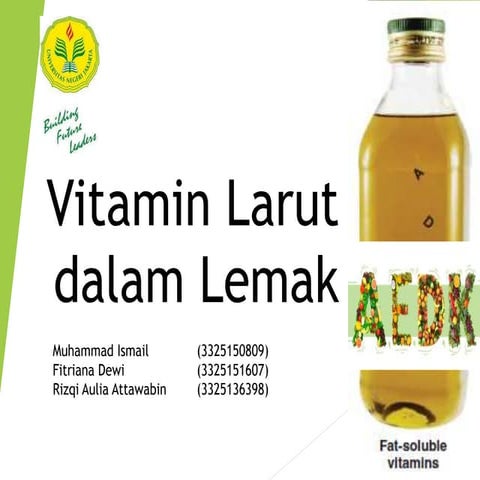 Vitamin larut dalam lemak 