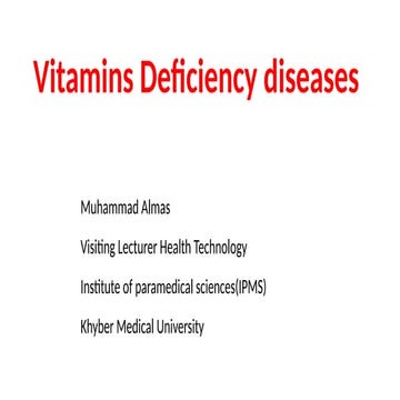 Comprehensive Overview of Vitamin Deficiency Diseases and Their Impact ...