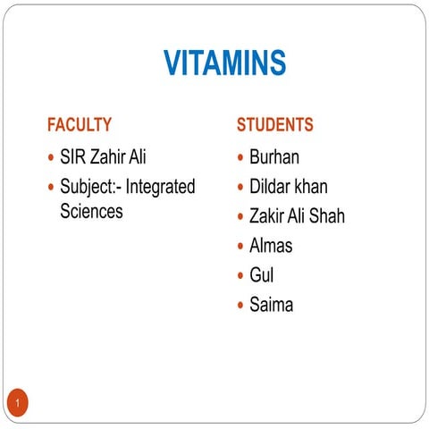 Vitamins