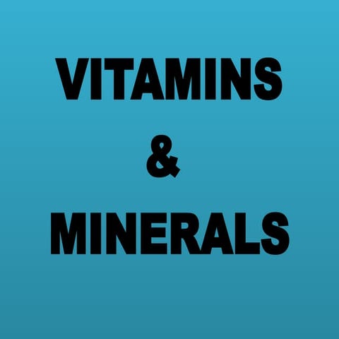 Vitamins all important minerals     .pptx