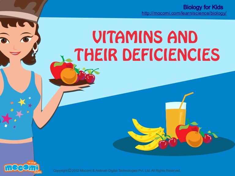 Vitamins and their deficiencies